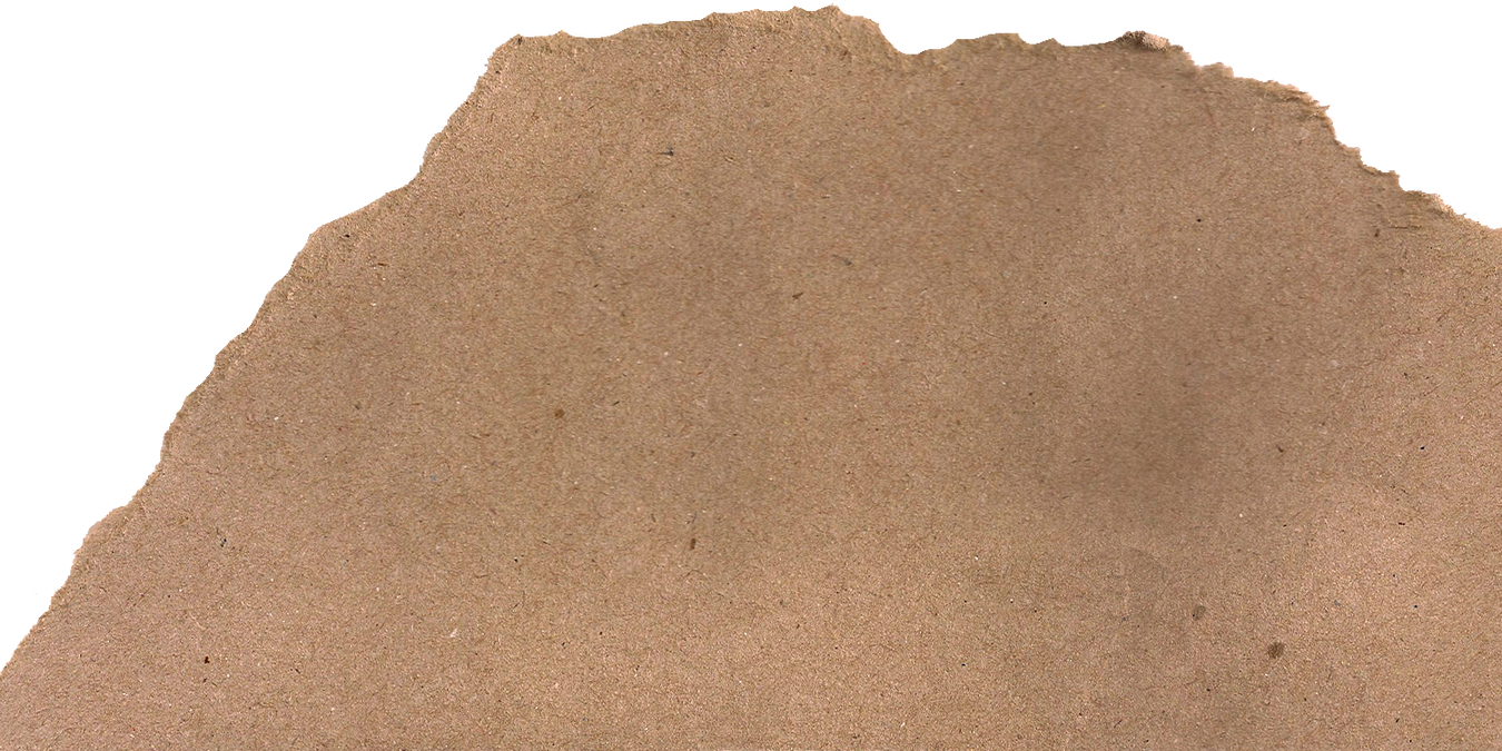 Brown Kraft Paper with One Ripped Edge